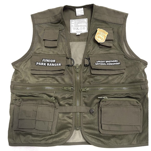 Jackets & Coats | Junior Ranger Vest Youth Xl Green Mesh National Park ...